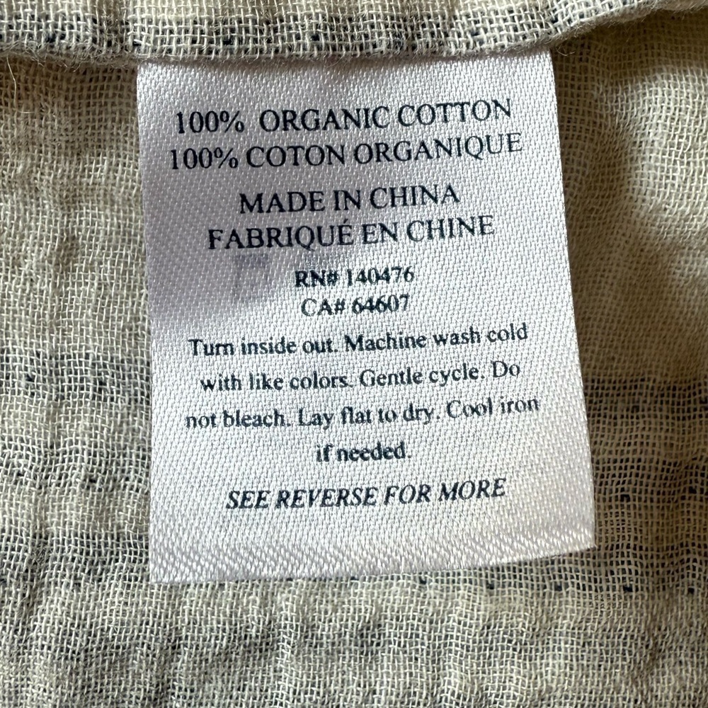 FAHERTY Boho Minimalist Oversized Carmel Dream Stripe Gauze Midi Dress Sz S NWT - Picture 14 of 14